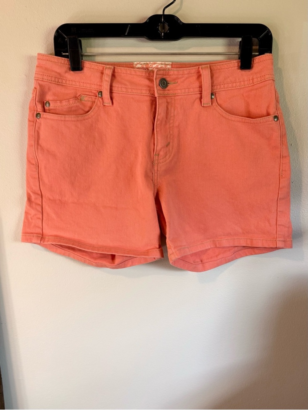 Vintage Levi's Signature Coral Pink Denim Short Shorts